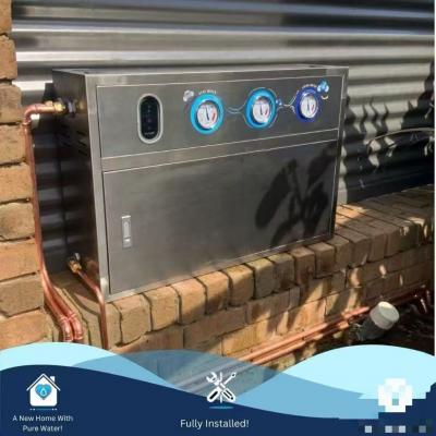 Whole house 3 stage big blue water filter with Stainless Steel Cover